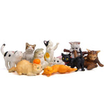 Load image into Gallery viewer, Cats in various poses figurines
