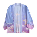 Load image into Gallery viewer, Cats with wings kimono - light purple
