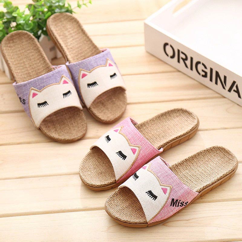 Cute cat face sandals