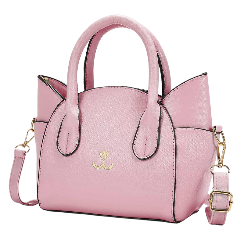 Cute cat purse - pink