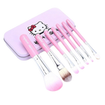 Load image into Gallery viewer, Hello Kitty 7-piece makeup brush set - pink
