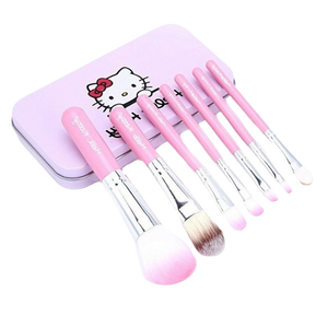 Hello Kitty 7-piece makeup brush set - pink