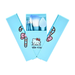 Load image into Gallery viewer, Hello Kitty 8-piece makeup brush set - blue
