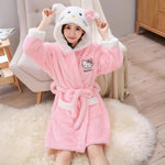 Load image into Gallery viewer, Hello Kitty bath robe for adults
