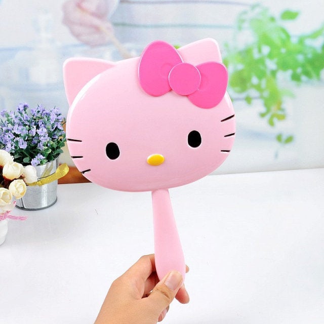 Hello Kitty handheld vanity mirror - pink