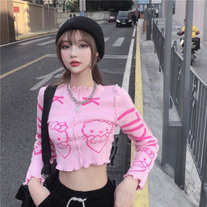 Hello Kitty pink knitted sweater