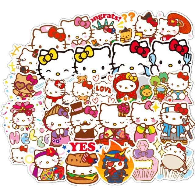 Hello Kitty stickers (100 pieces)