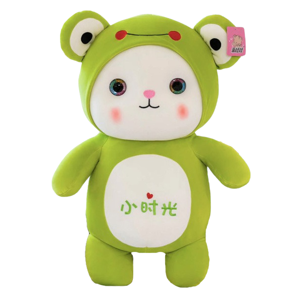 Imposter cat plush toy - green