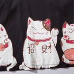 Load image into Gallery viewer, Japanese lucky cats kimono
