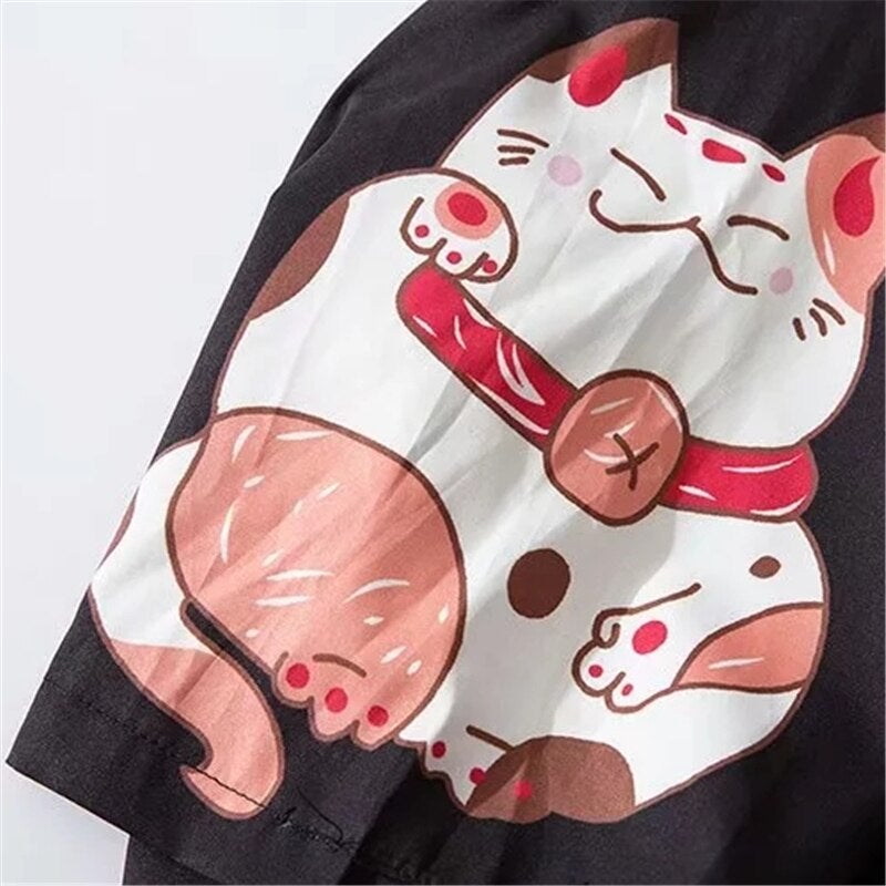 Japanese lucky cats kimono