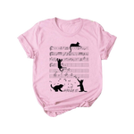 Load image into Gallery viewer, Kawaii cat pink crew neck t-shirt - catcerto
