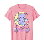 Load image into Gallery viewer, Kawaii pastel goth cat t-shirt - pink
