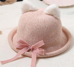 Load image into Gallery viewer, Lolita pink cat ears bowler hat
