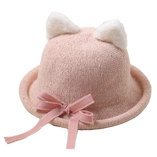 Lolita pink cat ears bowler hat