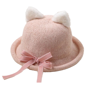 Lolita pink cat ears bowler hat