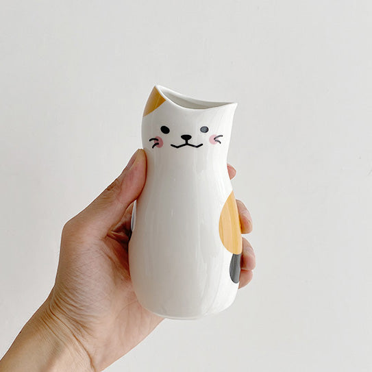 Lucky cat ceramic sake set (3 pieces)