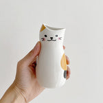 Load image into Gallery viewer, Lucky cat ceramic sake set (3 pieces)
