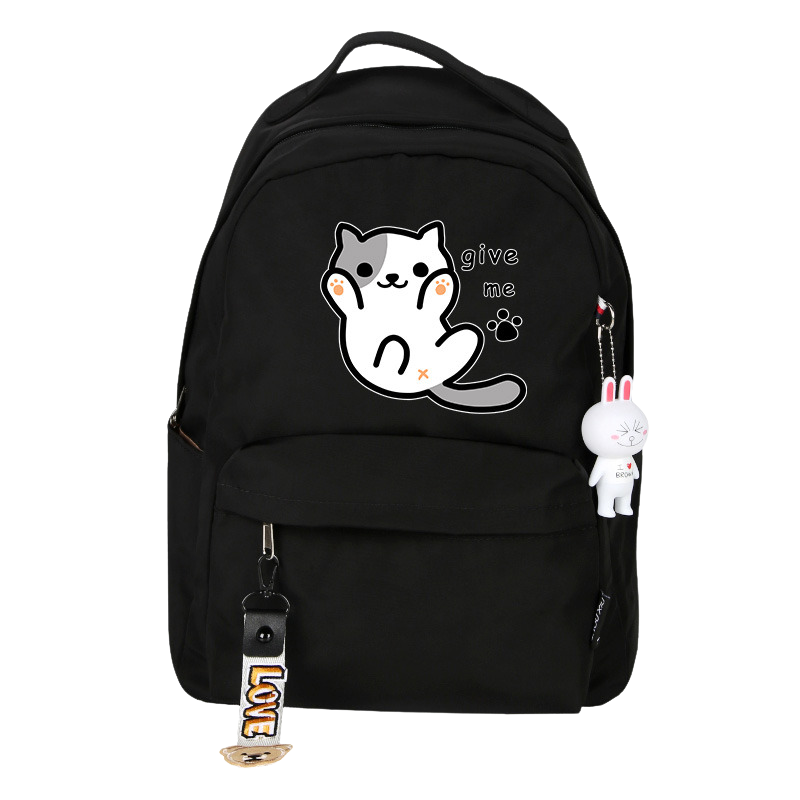 Neko Atsume cat backpack - black