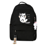 Load image into Gallery viewer, Neko Atsume cat backpack - black
