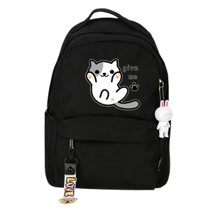 Neko Atsume cat backpack - black