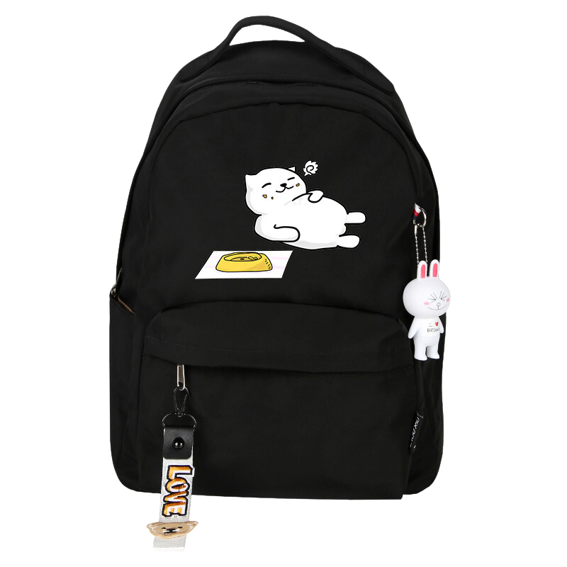 Neko Atsume cat backpack - black