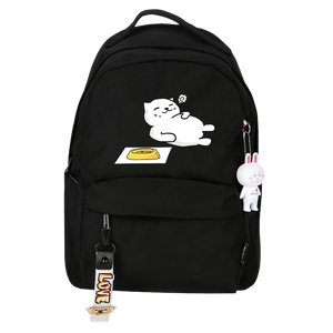 Neko Atsume cat backpack - black