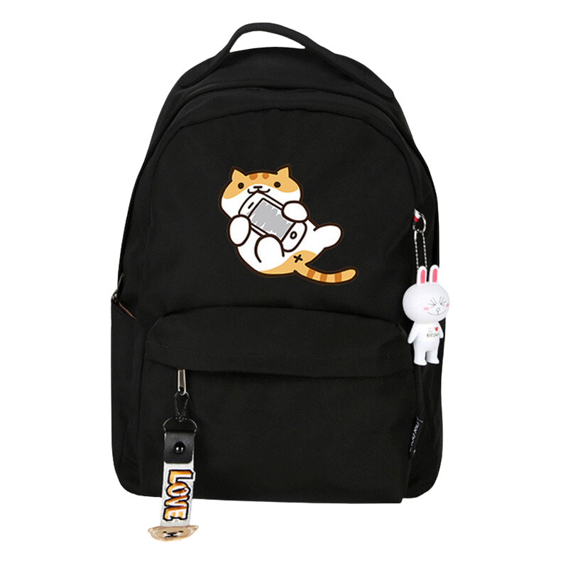 Neko Atsume cat backpack - black