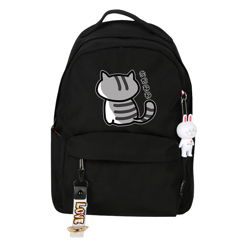 Neko Atsume cat backpack - black