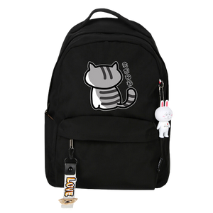 Neko Atsume cat backpack - black