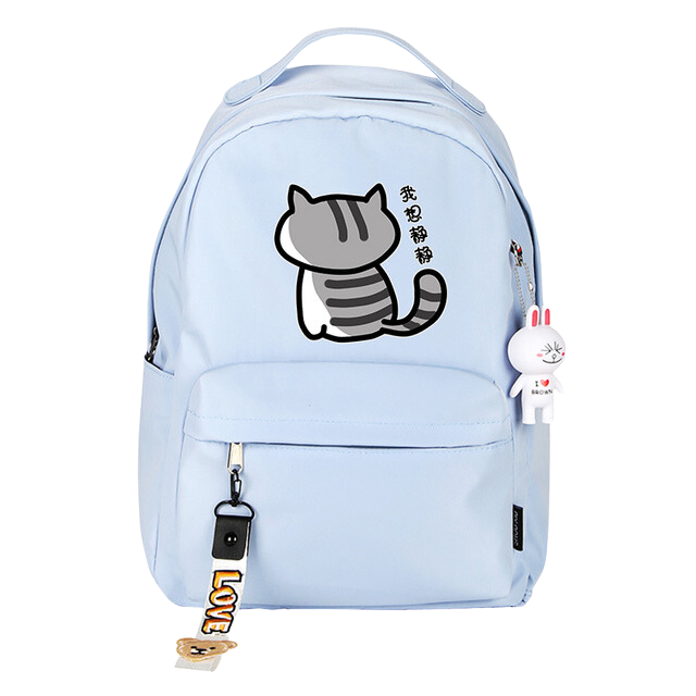 Neko Atsume cat backpack - blue