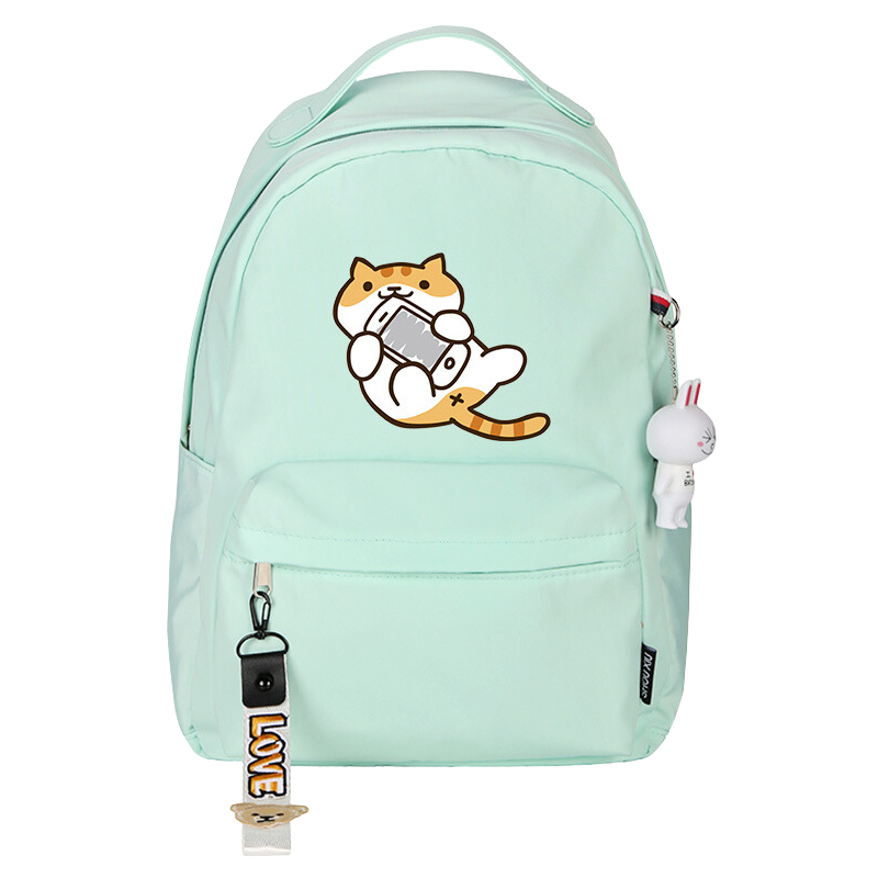 Neko Atsume cat backpack - green