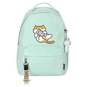 Neko Atsume cat backpack - green