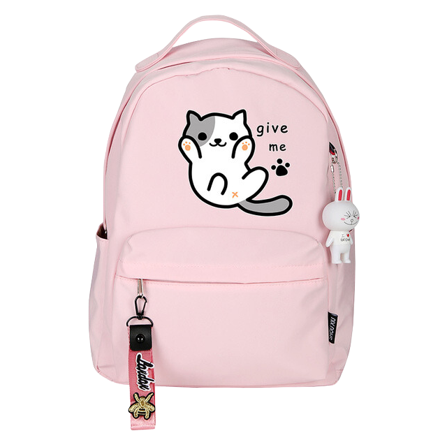 Neko Atsume cat backpack - pink