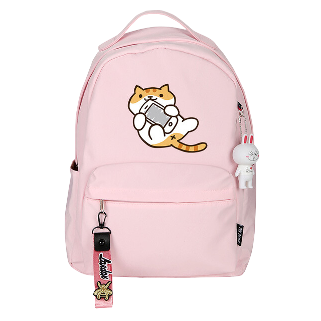 Neko Atsume cat backpack - pink