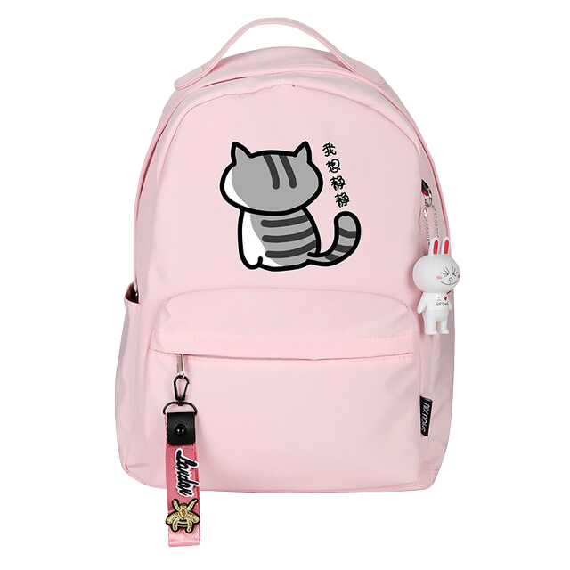 Neko Atsume cat backpack - pink