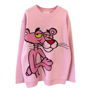 Pink Panther pink cotton sweater