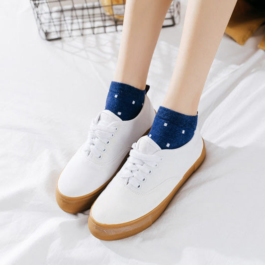 Polka dot cat socks (5 pairs)