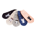 Load image into Gallery viewer, Polka dot cat socks (5 pairs)
