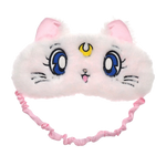 Load image into Gallery viewer, Sailor Moon Luna, Artemis, and Diana plush sleep mask - Artemis white
