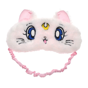 Sailor Moon Luna, Artemis, and Diana plush sleep mask - Artemis white