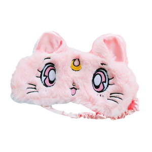 Sailor Moon Luna, Artemis, and Diana plush sleep mask - Diana pink