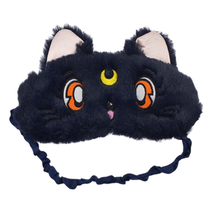 Sailor Moon Luna, Artemis, and Diana plush sleep mask - Luna black