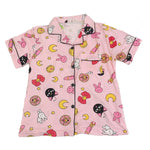 Load image into Gallery viewer, Sailor Moon Luna cotton two-piece pyjama set
