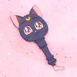 Load image into Gallery viewer, Sailor Moon Luna handheld mirror
