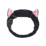 Load image into Gallery viewer, Soft fleece cat ears hairband - black
