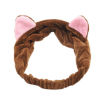 Load image into Gallery viewer, Soft fleece cat ears hairband - brown
