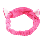 Load image into Gallery viewer, Soft fleece cat ears hairband - hot pink
