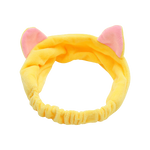 Load image into Gallery viewer, Soft fleece cat ears hairband - yellow
