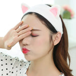 Load image into Gallery viewer, Soft fleece cat ears hairband
