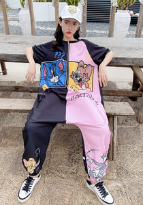 Tom & Jerry short-sleeve jumpsuit